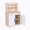White Play Hutch – Ready to Assemble Door Open