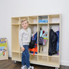 Mobile 5-Section Locker with Shoe Storage - RTA