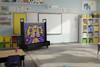 LiteZilla KidWorx™ Instant Reset Domino Dash Wall Activity, colorful interactive wall game in a classroom setting.