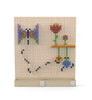 LiteZilla Kidworx™ Art Picture Pegs Wall Activity, board with colorful pegs forming a butterfly and flowers design for kids' creative play.