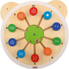 Moje Bambino Sensory Wall Toys - Set of 6, educational baby toy with colorful numbered blocks and tactile features for sensory development.