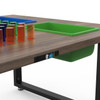 LiteZilla IllumiTable Light Bright Table, a modern table featuring colorful trays and an integrated light system for enhanced illumination and aesthetic appeal.