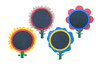 Infinity Playgrounds Chalkboard Flower - Daisy Flower, colorful flower-shaped chalkboard signs for children's play area.