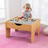 Reversible Wooden Activity Table with 195 Building Bricks 1