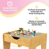 Reversible Wooden Activity Table easy assembly
