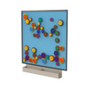 LiteZilla MagWiz Magnetic Sensory Gears STEM Wall Activity - 5x5, colorful magnetic gears arranged on a blue wall for educational and tactile play.