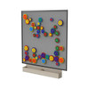 LiteZilla MagWiz Magnetic Sensory Gears STEM Wall Activity - 5x5, colorful magnetic gears on a gray wall for educational play and sensory development.