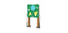 Freenotes Spring Garden Musical Panel, colorful outdoor musical instrument with flower and butterfly illustrations on a green background.