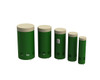 Freenotes Tuned Outdoor Congo Drums, set of five colorful cylindrical steel percussion instruments with white tops and perforated bases, designed for outdoor music play.