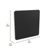 Flash Furniture Bright Beginnings Wooden STEAM Magnetic Chalkboard Wall Accessory Board, black chalkboard with wooden frame, 18 inches by 18 inches, and 2.25 inches depth for educational and classroom use.