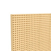 Flash Furniture Bright Beginnings Modular Multi-Purpose STEAM Rectangle Peg System Wall Panel, beige-colored wall panel with multiple circular peg holes for educational and creative activities.