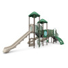 World Klass Play Rush and Glide Commercial Playground Structure, colorful outdoor playset with slides, tunnels, and climbing features.