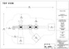 World Klass Play Rush and Glide Commercial Playground Structure, top view layout with measurements, design details, and safety features for children aged 5-12.
