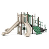 World Klass Play Tritons Tripod Commercial Playground Structure, large multi-slide outdoor play equipment with slides, climbing walls, and safety railings