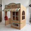 Post Office Wooden Playhouse w/Mailbox & Furniture - Indoor or Outdoor