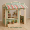 Flower Shop Wooden Playhouse - Indoor or Outdoor