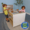 Whitney Brothers elevatED™ Mobile Sensory Table, children playing with sensory objects in a classroom setting.