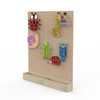 LiteZilla Kidworx™ Animal Assembly Adventure Wall Activity, children’s activity wall with colorful animal-shaped pieces and pegs for assembling and playing.