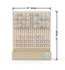 LiteZilla Kidworx™ Sudoku Shuffle Wall Game, wooden wall game with number domino pieces and two mini Sudoku boards, measuring 24 inches in height and 19 inches in width.