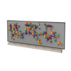 LiteZilla MagWiz Sensory Gears STEM Wall Activity - 15x5, interactive magnetic gears display on a wall with colorful gears for sensory play and STEM learning.