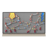 LiteZilla MagWiz Kinetics Magnetic Wall Ball Run - 10x5, a colorful interactive wall game with magnetic and kinetic elements for educational and fun activities.