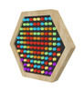 LiteZilla Multi-Sensory Hexagon Panel - Mini Lite Brite Classic, colorful light-up sensory panel with hexagonal shape and multicolored pegs.