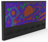 LiteZilla Giant Lite Brite 12' x 6' Light Wall, illuminated colorful light wall with pixels forming a bright design.