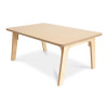 Whitney Brothers Whitney Plus Rectangle Classroom Table - 20H, light wood finish educational furniture.