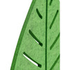Moje Bambino Leaf Wall Decor, close-up of green leaf-shaped wall art with textured surface and elongated leaf detail.