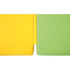 Moje Bambino Folding Floor Mat for Classroom, colorful yellow and green mats with smooth surface and foldable design.
