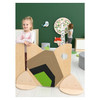Moje Bambino Flora Sensory Play Panel Partition #4, child-friendly bookstore or play area with a sensory play panel and decorative tree and animal wall art.