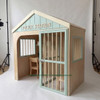 Police Station Wooden Playhouse w/Gable Roof & Furniture - Indoor or Outdoor