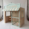 Police Station Wooden Playhouse w/Jail Cell & Furniture - Indoor or Outdoor