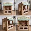 Repair Shop Wooden Playhouse w/Furnishings - Indoor or Outdoor