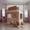 Wild West Stables Wooden Playhouse w/Furniture - Indoor or Outdoor