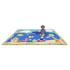 Playscapes Sea Babies™ Designer Classroom Carpet, colorful children’s educational rug with underwater sea creatures and ocean scene for preschool and early childhood learning.
