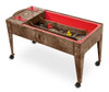 Childbrite Wave Rave™ Activity Center, Interactive Sand & Water Table with four locking casters for easy mobility and stability, designed for engaging children's play activities with water and sand.