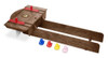Childbrite Wave Rave™ Activity Center - Water Raceway Insert for Sand & Water Tables, image of a brown plastic water raceway with colorful game pieces on a white background.