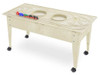Childbrite Express Youth Train Table with Wabash Freight Train, wooden train table with train tracks and train set for children.