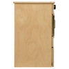 Wood Designs Side By Side Deluxe Washer Dryer Combo, front view of a wooden cabinet housing the washer and dryer