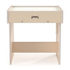 Jonti-Craft White Wood Light Box Table, child-sized educational table with a built-in light box and shelf for creative activities.