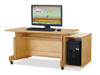 Apollo Single Computer Desk, Maple Top