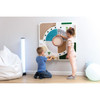 Moje Bambino Sound Sensory Exploration Panel, children playing and exploring various textures and sound features.