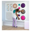 Moje Bambino Jumbo Sensory Exploration Panel, interactive sensory wall for children with various textured and colored sensory pads and objects for tactile engagement.