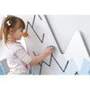 Moje Bambino Summit Mountain Wall Activity, young girl engaging with an interactive mountain-themed climbing wall.