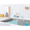 Moje Bambino Summit Mountain Carpet, children’s playroom with mountain-themed rugs and decor.