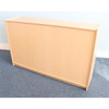 Whitney Brothers Basic Single Storage Shelf Cabinet 30H, light wood-colored storage cabinet with a simple and clean design.