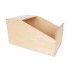 Whitney Brothers Quiet Space Cubby, wooden cubby storage unit for children's quiet space with open top design and light wood finish.