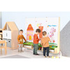 Children's Art Creation Board with Storage Shelf