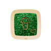 Moje Bambino Sequin Art Sensory Wall Panel, square wooden wall panel with reversible green sequins forming a yellow ice cream cone and heart design.